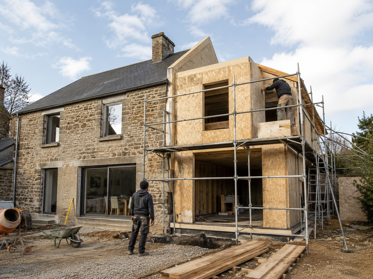 Extension de maison dans le Haut-Rhin